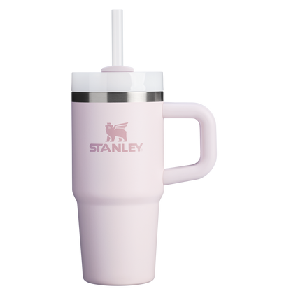 Double-Wall Vacuum The Quencher H2.O Flowstate Tumbler D068Z - Double-Wall Vacuum Insulated Travel Tumbler with Straw - Rose Quartz 2.0
