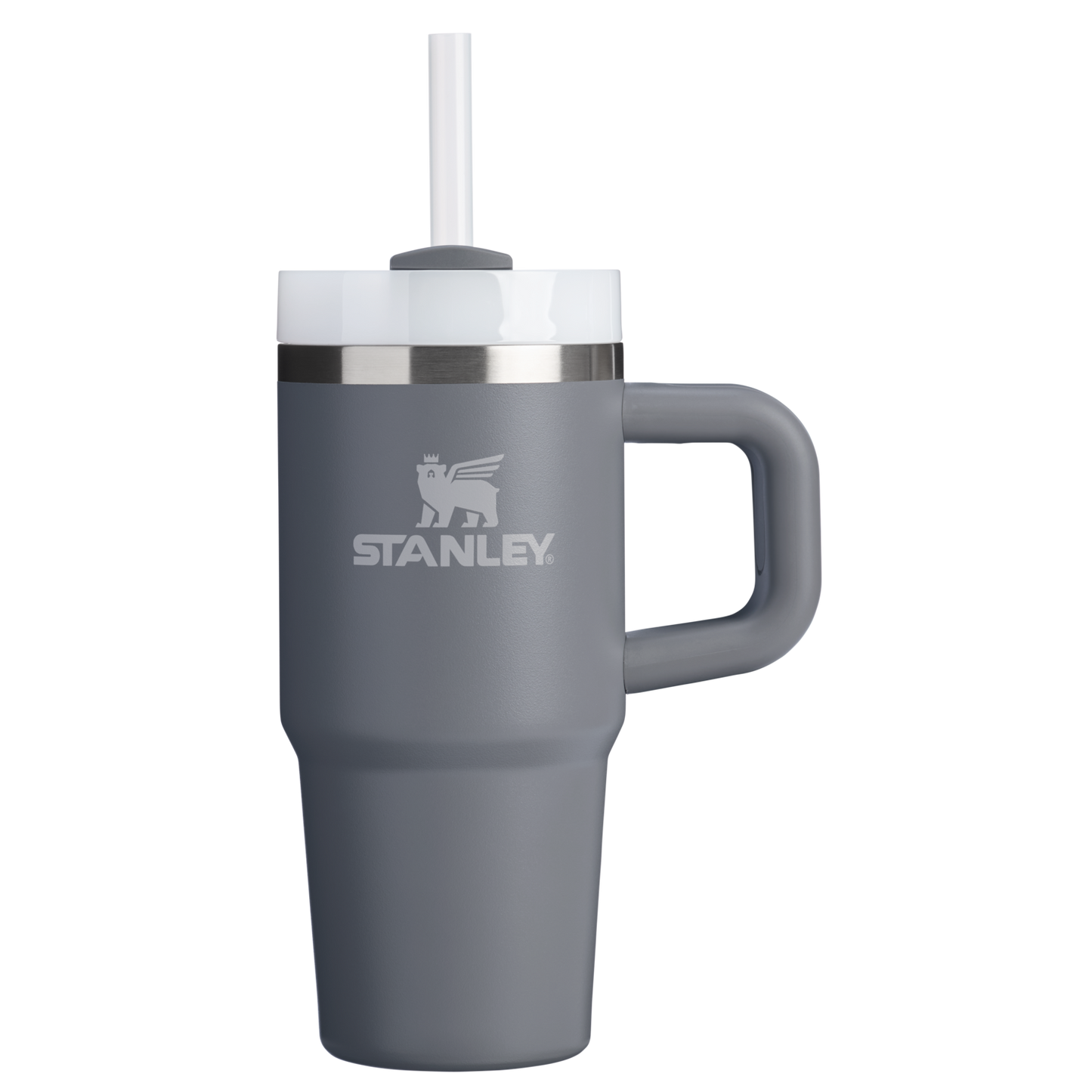 Splash-Resistant FlowState The Quencher H2.O Flowstate Tumbler | Stanley Create D291F - Double-Wall Vacuum Insulated Travel Tumbler with Straw Detail