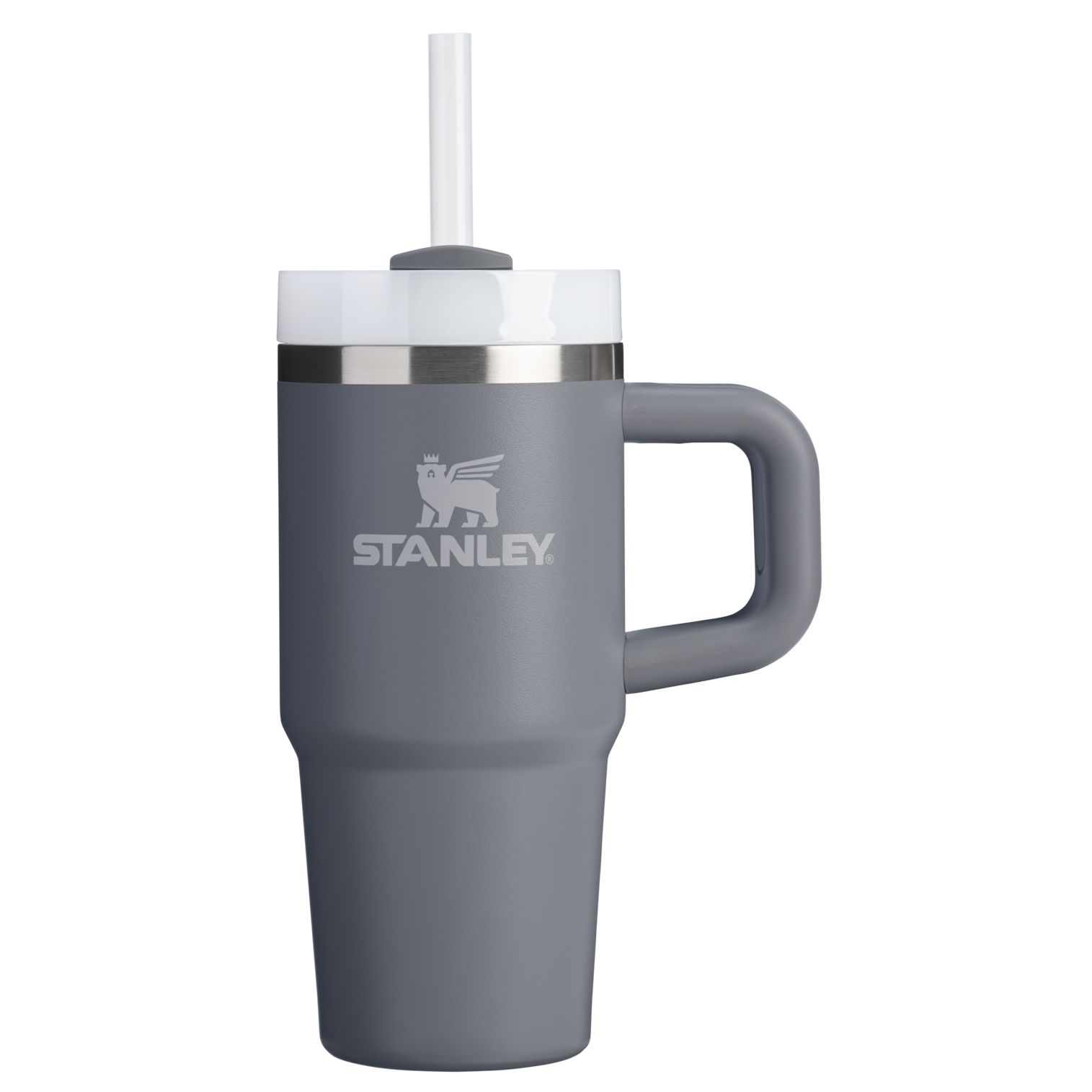 Splash-Resistant FlowState The Quencher H2.O Flowstate Tumbler | Stanley Create D291F - Double-Wall Vacuum Insulated Travel Tumbler with Straw Detail