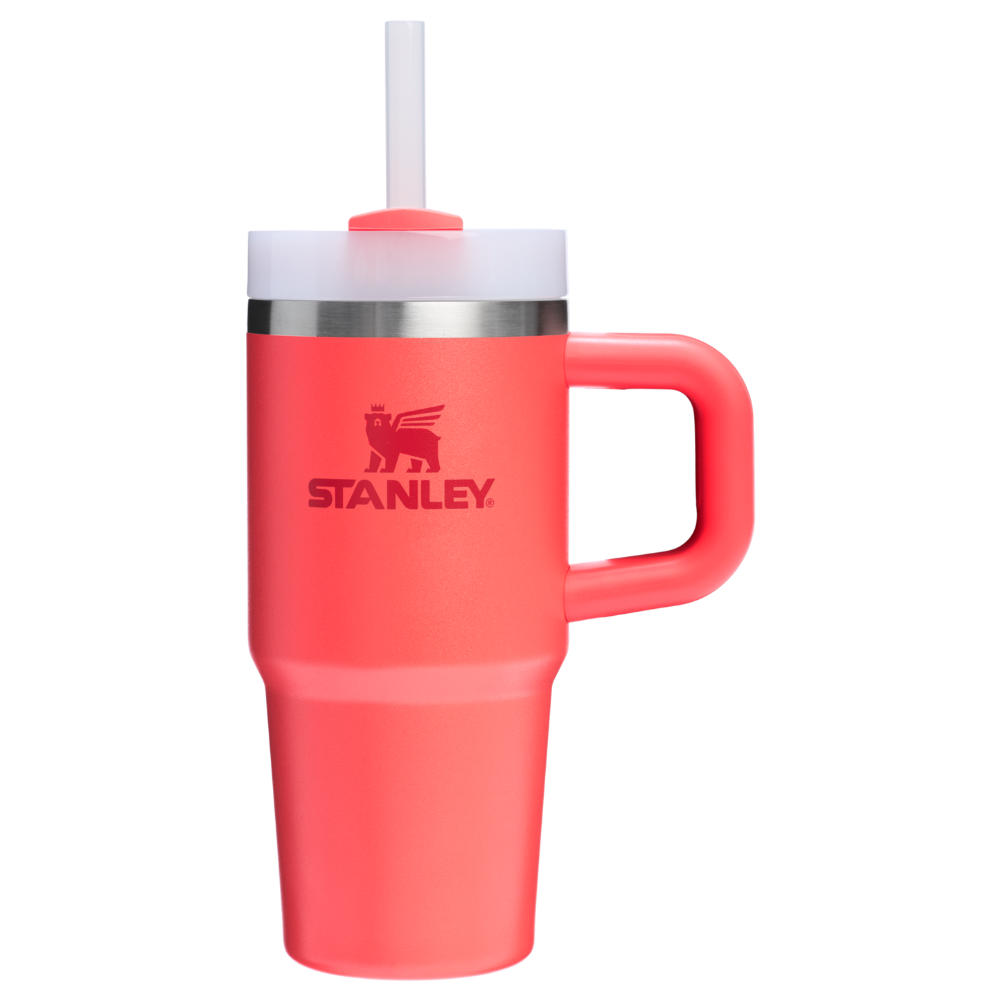 Splash-Resistant FlowState The Quencher H2.O Flowstate Tumbler | Stanley Create D291F - Double-Wall Vacuum Insulated Travel Tumbler with Straw Detail