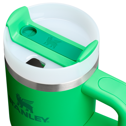 Splash-Resistant FlowState The Quencher H2.O Flowstate Tumbler | Stanley Create D291F - Double-Wall Vacuum Insulated Travel Tumbler with Straw Detail