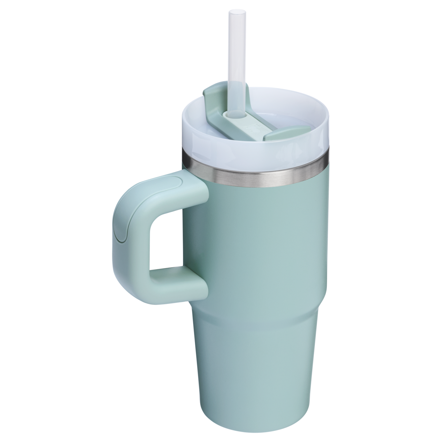 Splash-Resistant FlowState The Quencher H2.O Flowstate Tumbler | Stanley Create D291F - Double-Wall Vacuum Insulated Travel Tumbler with Straw Detail