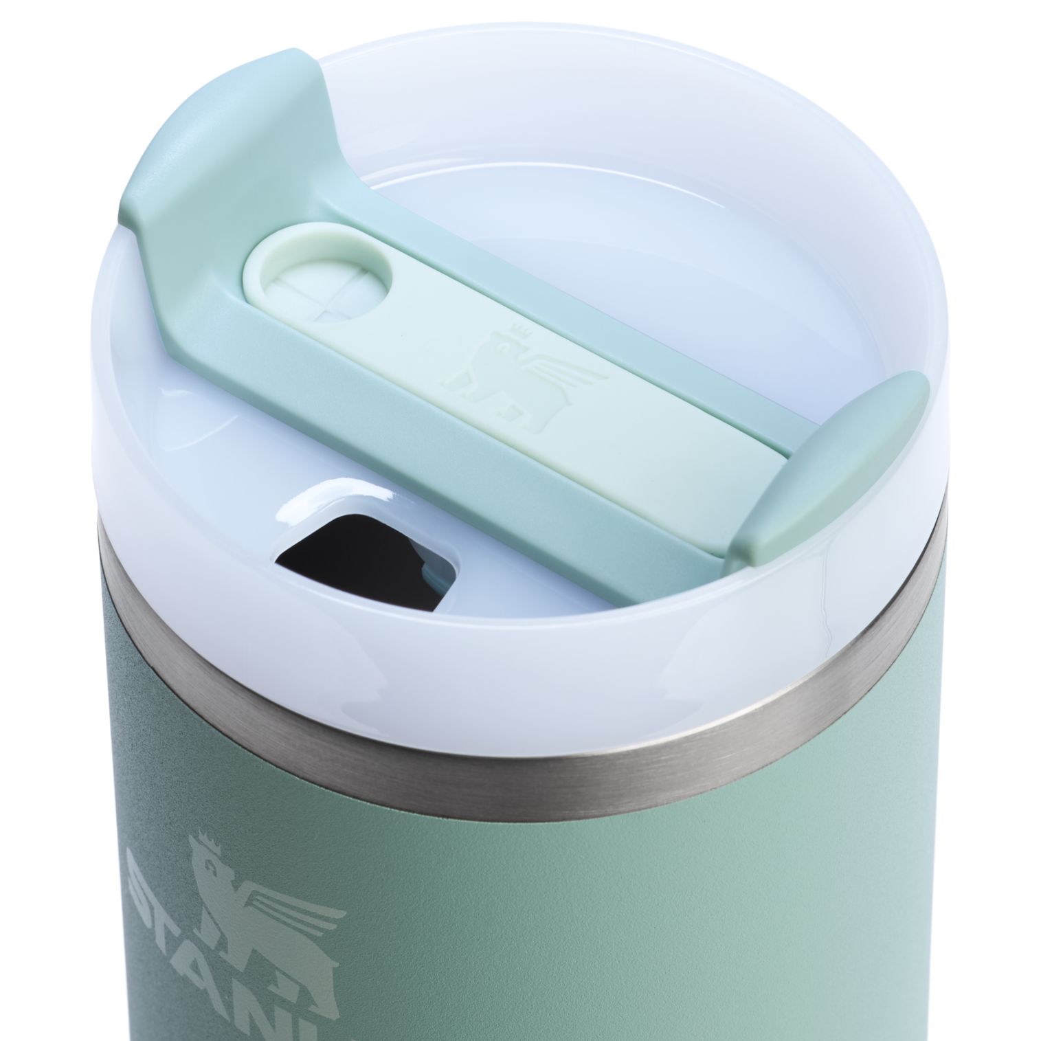 Splash-Resistant FlowState The Quencher H2.0 Flowstate Tumbler D214X - FlowState 3-Position Lid Insulated Travel Mug Detail
