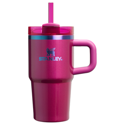 Double-Wall Vacuum The Quencher H2.O Flowstate Tumbler with Handle | Stanley Create D309N - Double-Wall Vacuum Insulated Travel Tumbler with Straw Detail