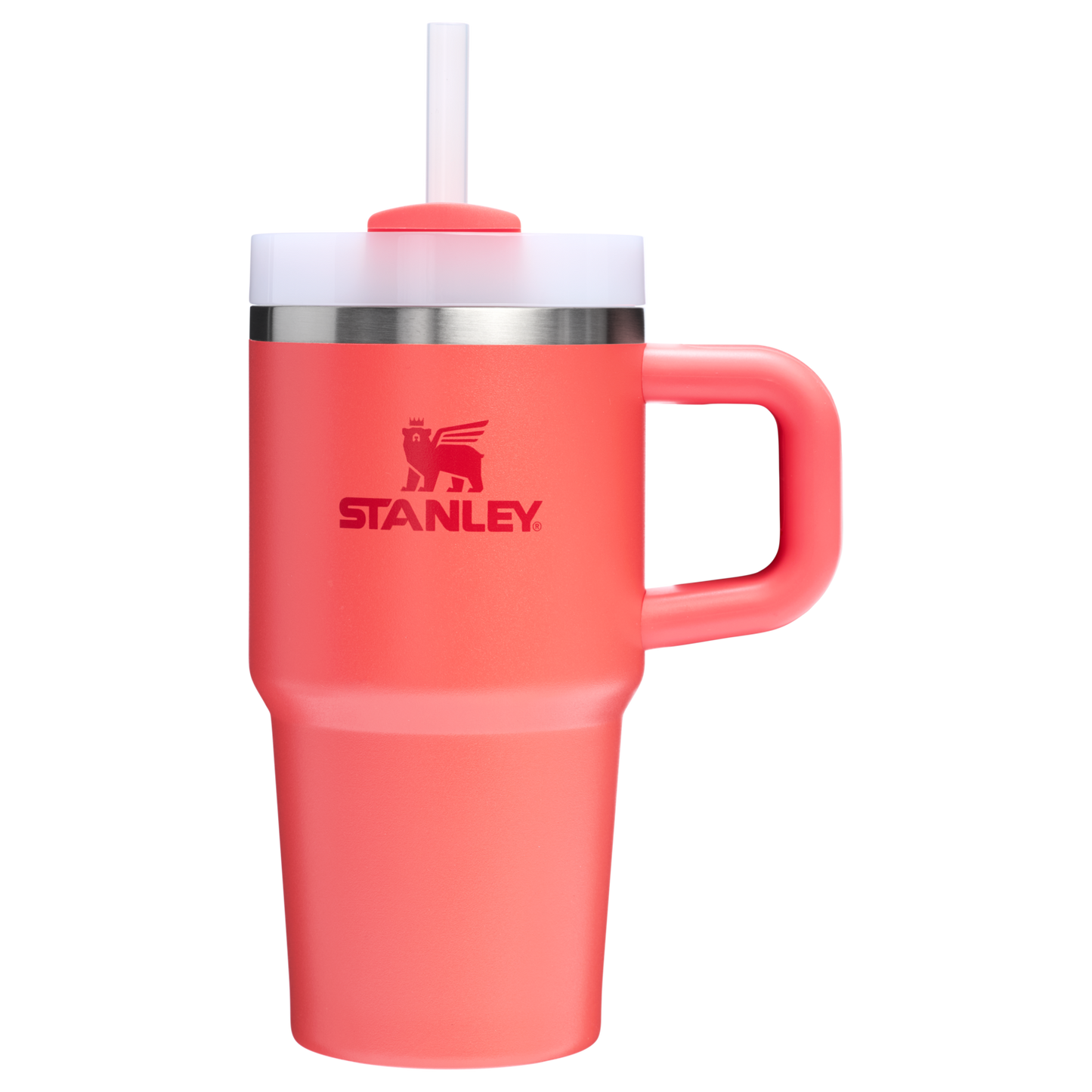 Double-Wall Vacuum The Quencher H2.O Flowstate Tumbler with Handle | Stanley Create D309N - Double-Wall Vacuum Insulated Travel Tumbler with Straw Detail