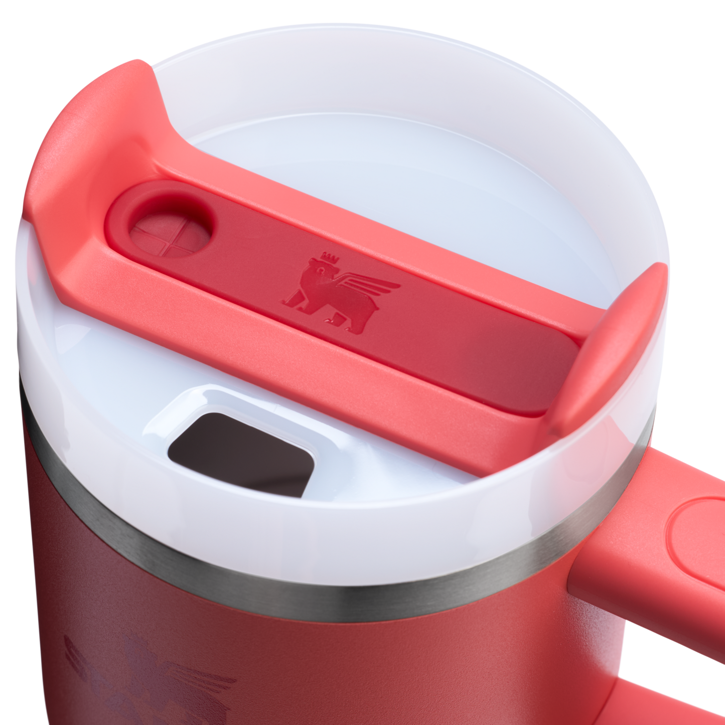 Double-Wall Vacuum The Quencher H2.O Flowstate Tumbler with Handle | Stanley Create D309N - Double-Wall Vacuum Insulated Travel Tumbler with Straw Detail