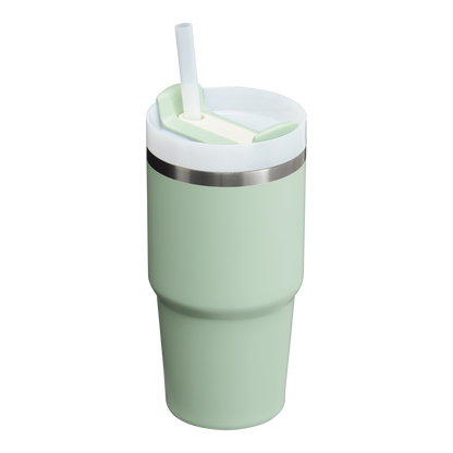Double-Wall Vacuum The Quencher H2.0 Flowstate Tumbler D030T - Double-Wall Vacuum Insulated Travel Tumbler with Straw Detail