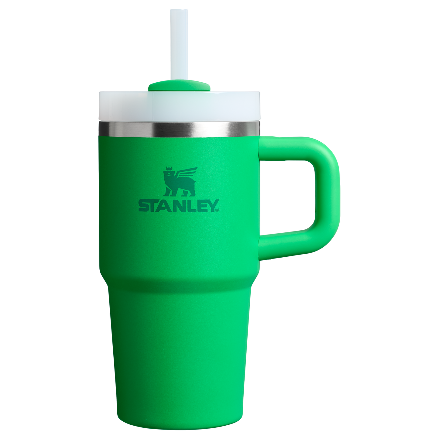 Double-Wall Vacuum The Quencher H2.O Flowstate Tumbler with Handle | Stanley Create D309N - Double-Wall Vacuum Insulated Travel Tumbler with Straw Detail