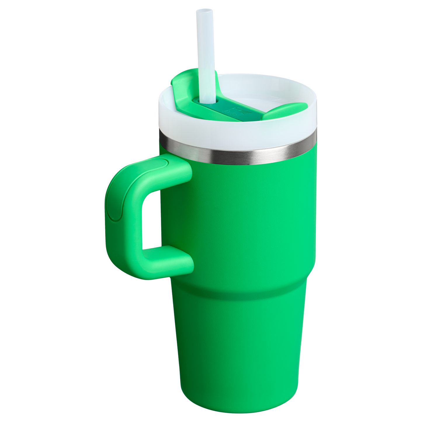 Double-Wall Vacuum The Quencher H2.O Flowstate Tumbler with Handle | Stanley Create D309N - Double-Wall Vacuum Insulated Travel Tumbler with Straw Detail