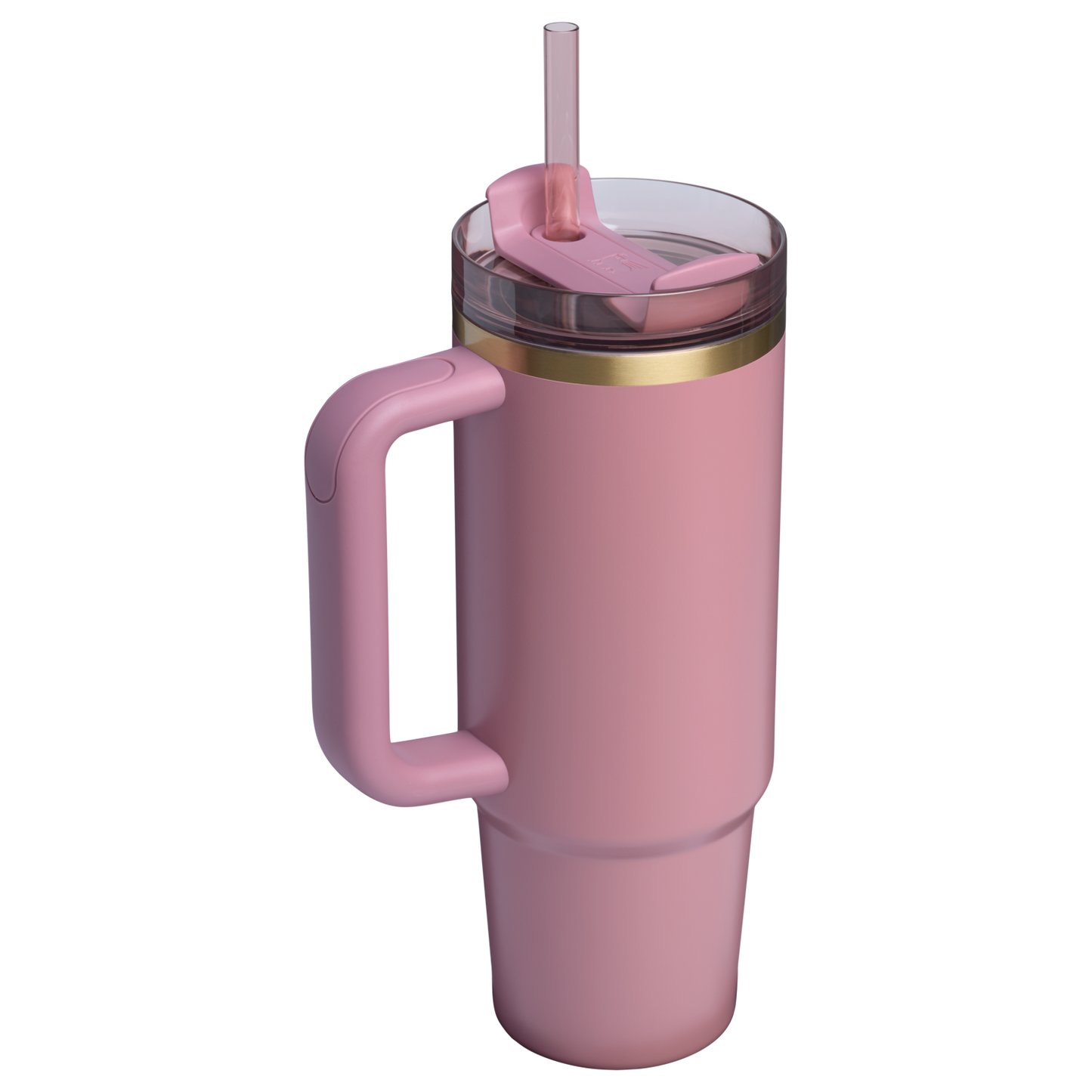 Splash-Resistant FlowState The Quencher H2.0 Flowstate Tumbler | Stanley Create D331C - Double-Wall Vacuum Insulated Travel Tumbler with Straw Detail