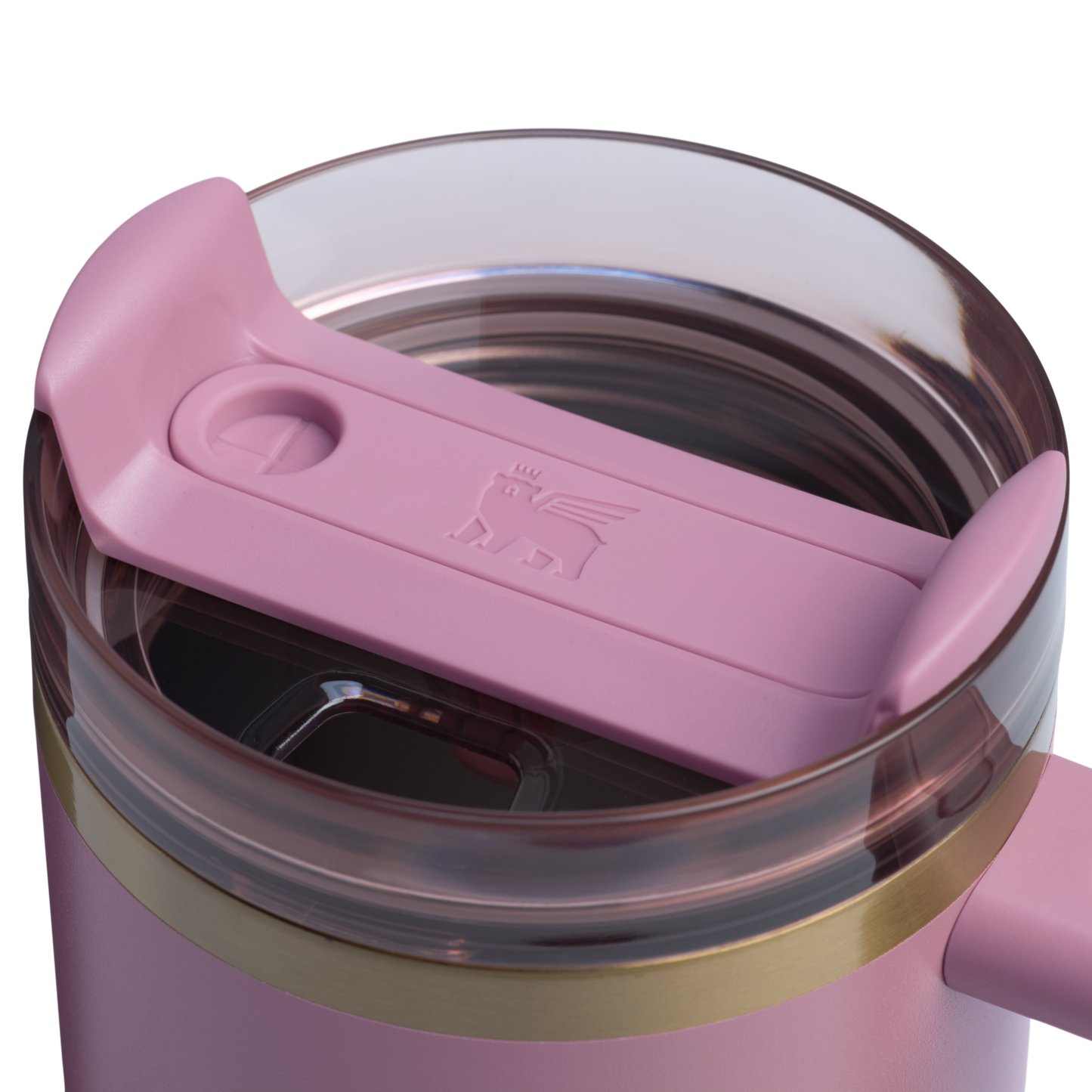 Splash-Resistant FlowState The Quencher H2.0 Flowstate Tumbler | Stanley Create D331C - Double-Wall Vacuum Insulated Travel Tumbler with Straw Detail