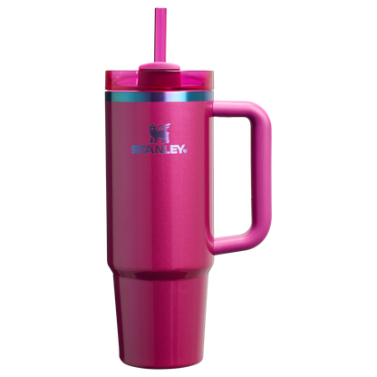 Splash-Resistant FlowState The Quencher H2.0 Flowstate Tumbler D051L - Double-Wall Vacuum Insulated Travel Tumbler with Straw Detail