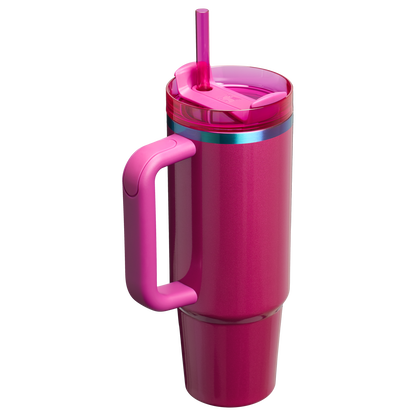 Splash-Resistant FlowState The Quencher H2.0 Flowstate Tumbler D051L - Double-Wall Vacuum Insulated Travel Tumbler with Straw Detail