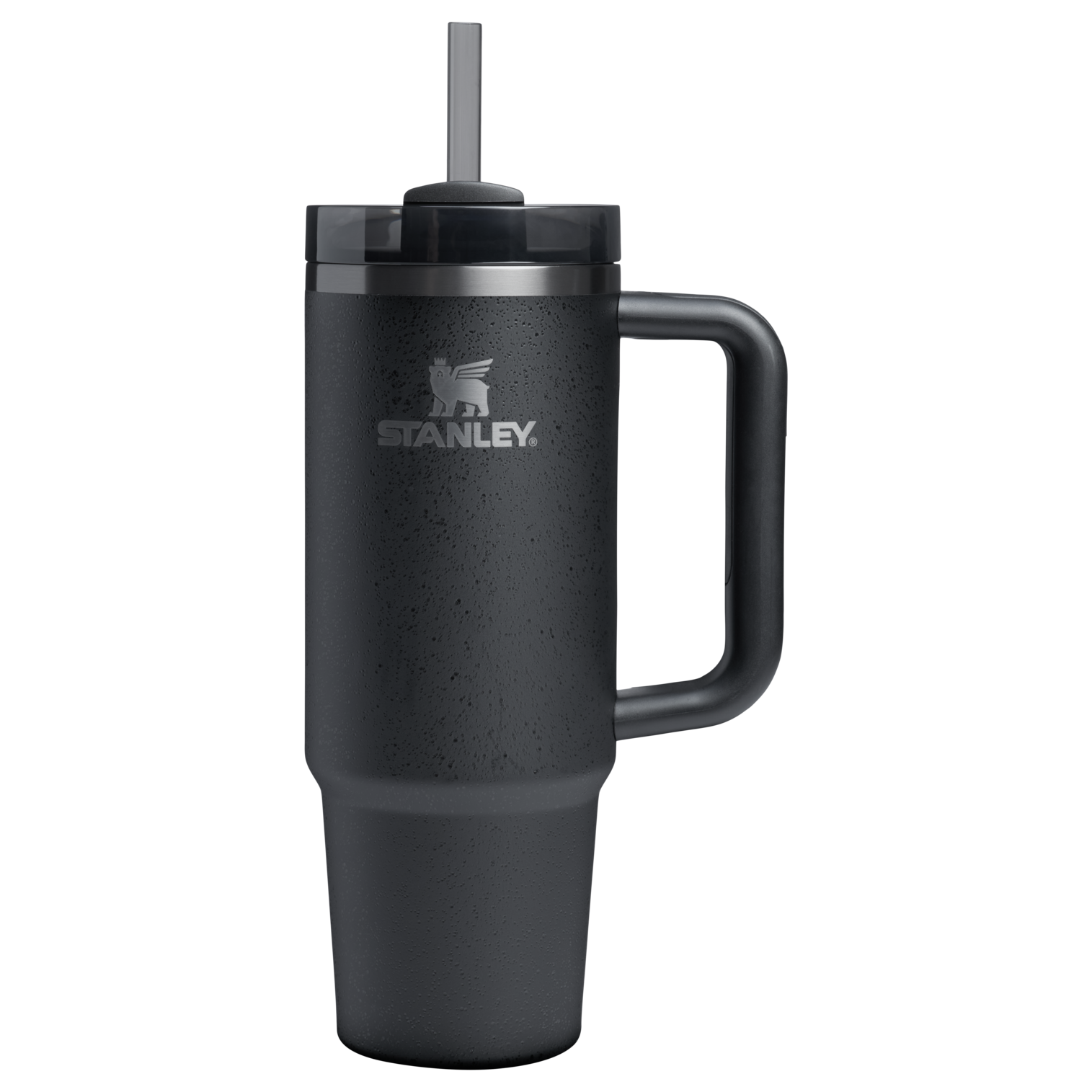 Splash-Resistant FlowState The Quencher H2.0 Flowstate Tumbler | Stanley Create D331C - Double-Wall Vacuum Insulated Travel Tumbler with Straw Detail