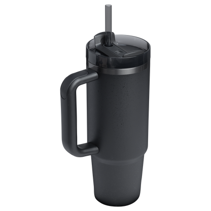 Splash-Resistant FlowState The Quencher H2.0 Flowstate Tumbler D051L - Double-Wall Vacuum Insulated Travel Tumbler with Straw Detail