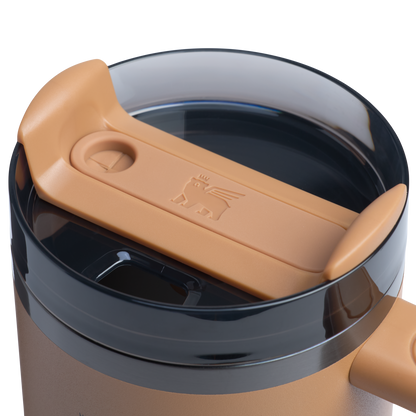 Splash-Resistant FlowState The Quencher H2.0 Flowstate Tumbler D051L - Double-Wall Vacuum Insulated Travel Tumbler with Straw Detail