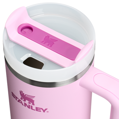Splash-Resistant FlowState The Quencher H2.0 Flowstate Tumbler D051L - Double-Wall Vacuum Insulated Travel Tumbler with Straw Detail