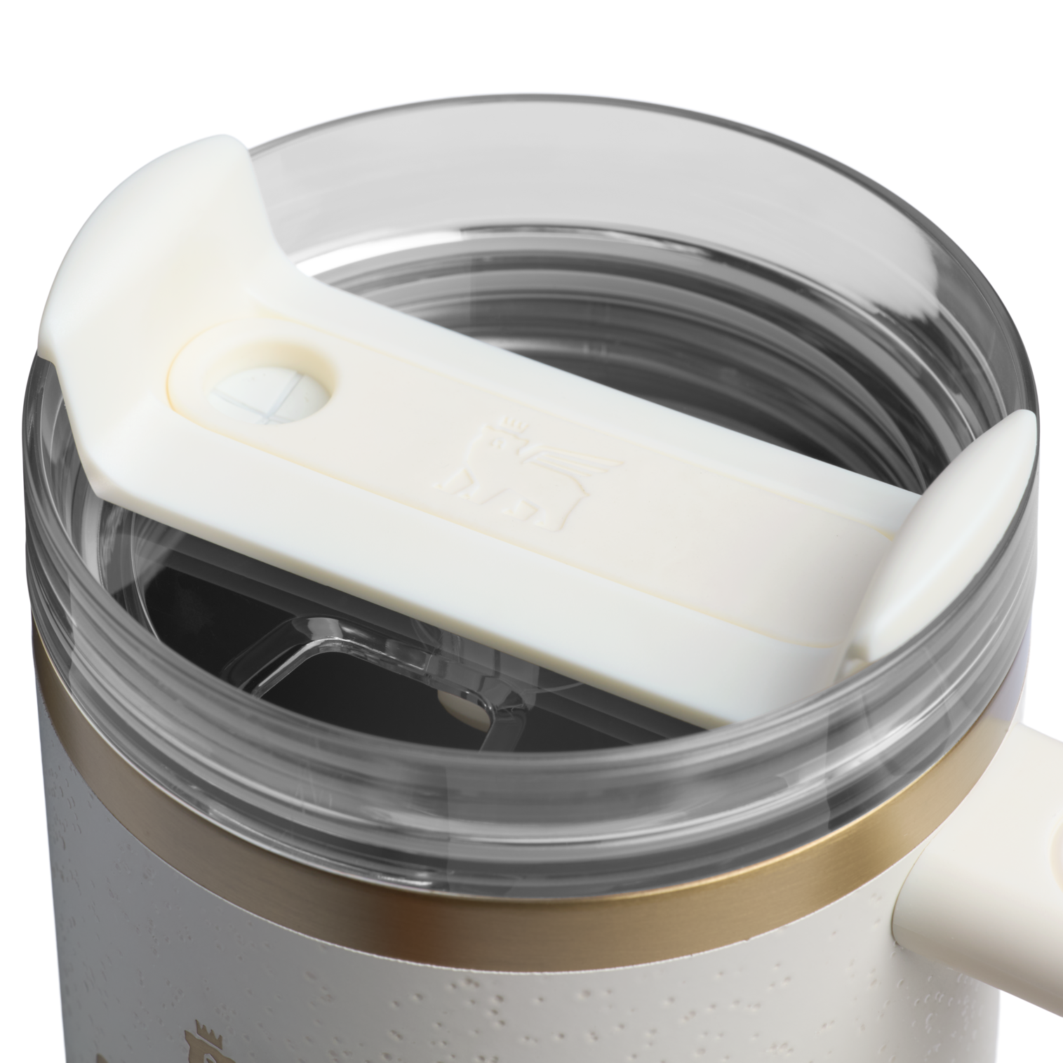 Splash-Resistant FlowState The Quencher H2.0 Flowstate Tumbler | Stanley Create D331C - Double-Wall Vacuum Insulated Travel Tumbler with Straw Detail