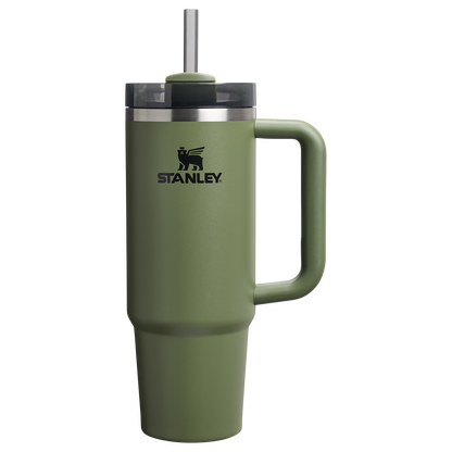 Splash-Resistant FlowState The Quencher H2.0 Flowstate Tumbler D051L - Double-Wall Vacuum Insulated Travel Tumbler with Straw Detail