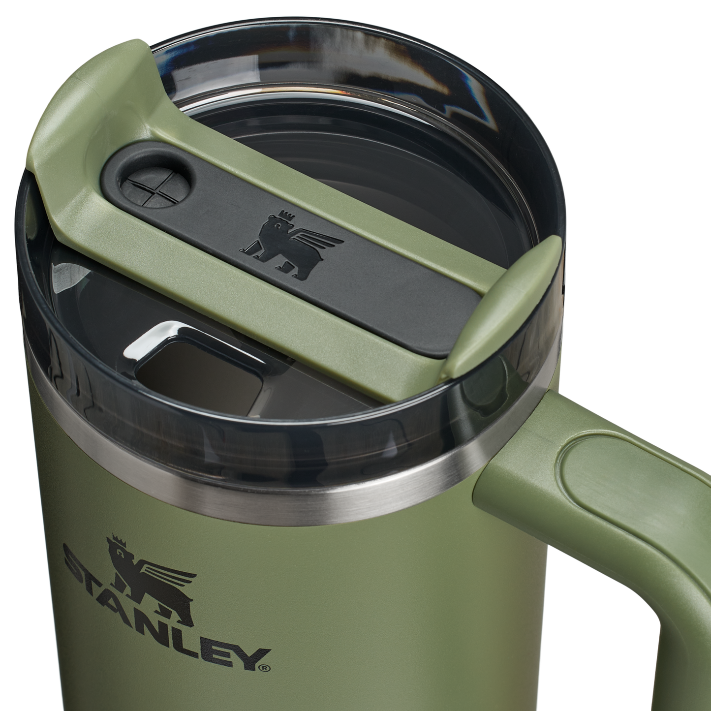 Splash-Resistant FlowState The Quencher H2.0 Flowstate Tumbler D051L - Double-Wall Vacuum Insulated Travel Tumbler with Straw Detail