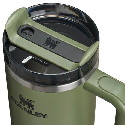 Splash-Resistant FlowState The Quencher H2.0 Flowstate Tumbler D051L - Double-Wall Vacuum Insulated Travel Tumbler with Straw Detail