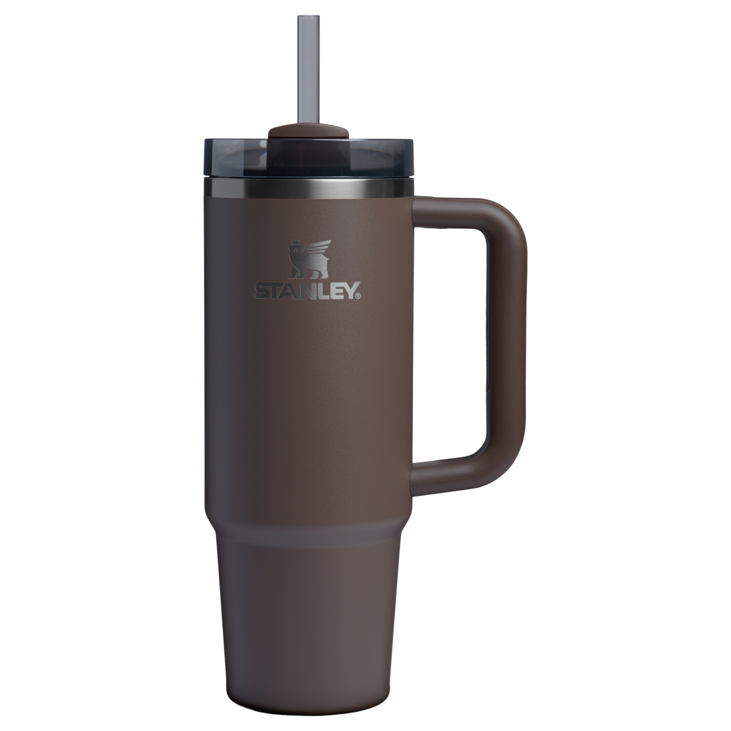 Splash-Resistant FlowState The Quencher H2.0 Flowstate Tumbler | Stanley Create D331C - Double-Wall Vacuum Insulated Travel Tumbler with Straw Detail