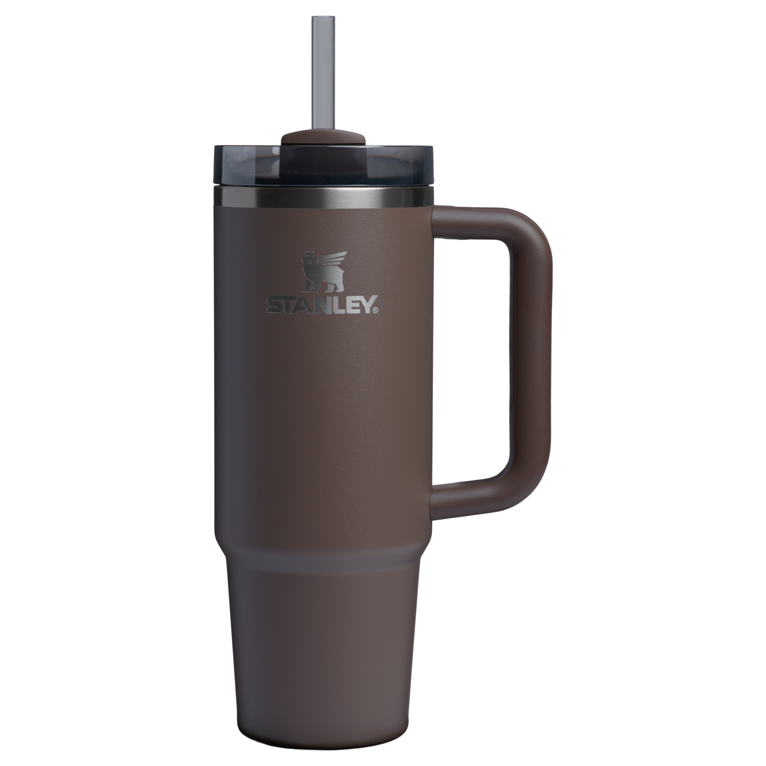 Splash-Resistant FlowState The Quencher H2.0 Flowstate Tumbler | Stanley Create D331C - Double-Wall Vacuum Insulated Travel Tumbler with Straw Detail