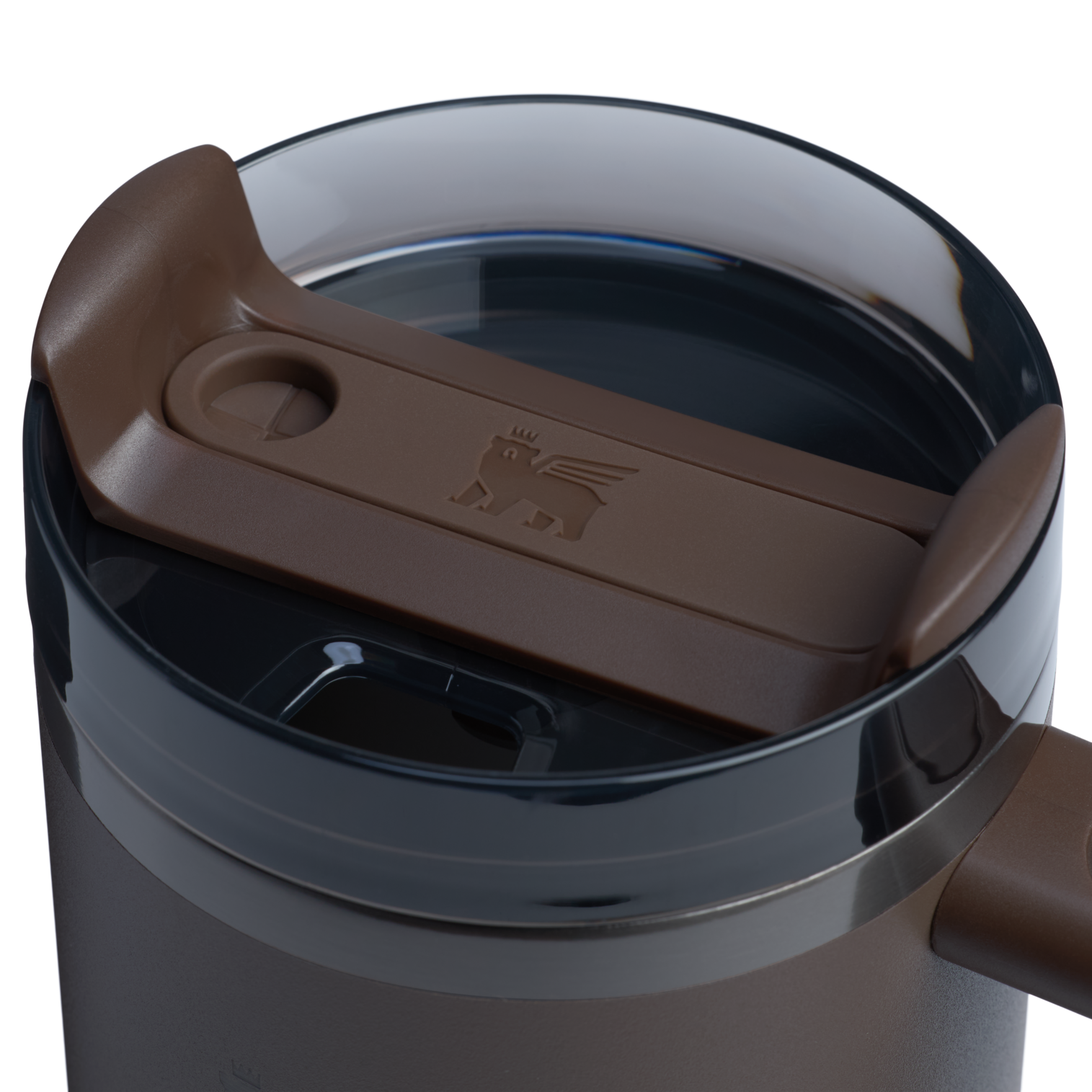 Splash-Resistant FlowState The Quencher H2.0 Flowstate Tumbler | Stanley Create D331C - Double-Wall Vacuum Insulated Travel Tumbler with Straw Detail
