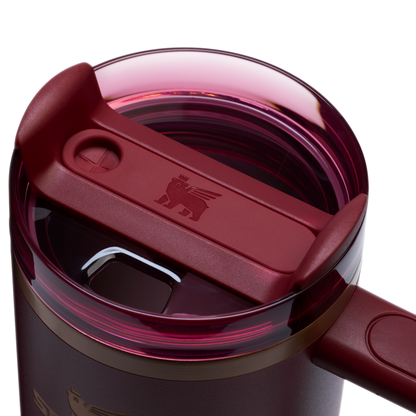 Splash-Resistant FlowState The Quencher H2.0 Flowstate Tumbler D051L - Double-Wall Vacuum Insulated Travel Tumbler with Straw Detail