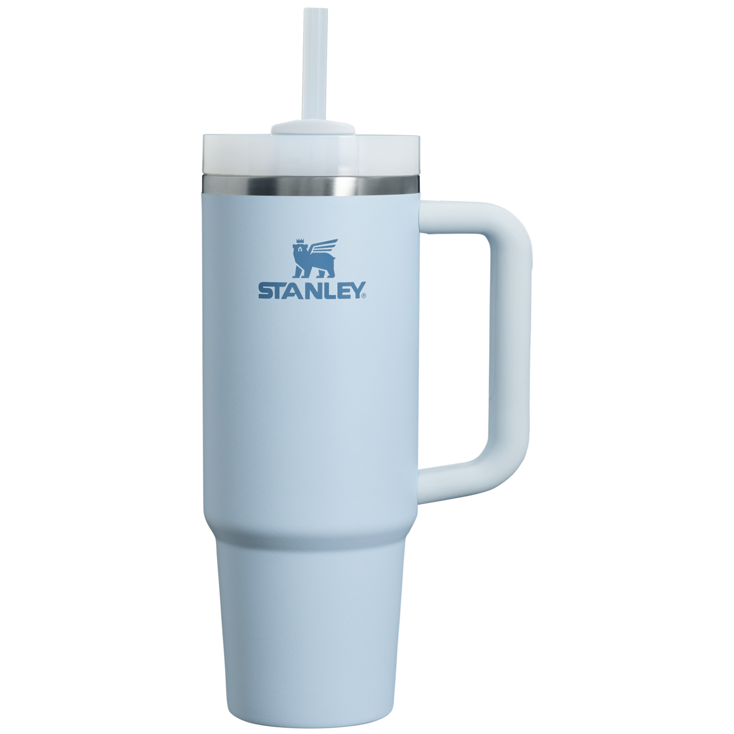 Splash-Resistant FlowState The Quencher H2.0 Flowstate Tumbler | Stanley Create D331C - Double-Wall Vacuum Insulated Travel Tumbler with Straw Detail