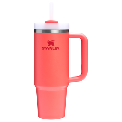 Splash-Resistant FlowState The Quencher H2.0 Flowstate Tumbler D051L - Double-Wall Vacuum Insulated Travel Tumbler with Straw Detail