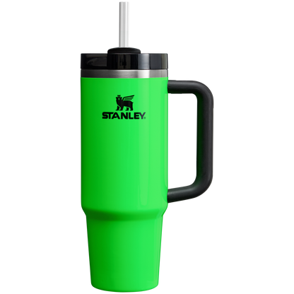 Splash-Resistant FlowState The Quencher H2.0 Flowstate Tumbler D051L - Double-Wall Vacuum Insulated Travel Tumbler with Straw Detail