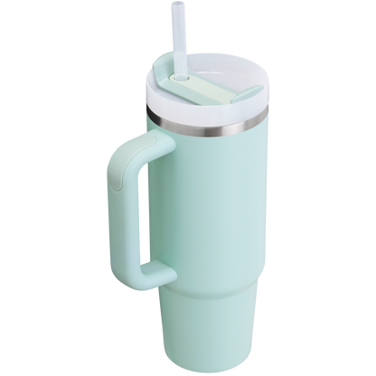 Splash-Resistant FlowState The Quencher H2.0 Flowstate Tumbler D051L - Double-Wall Vacuum Insulated Travel Tumbler with Straw Detail