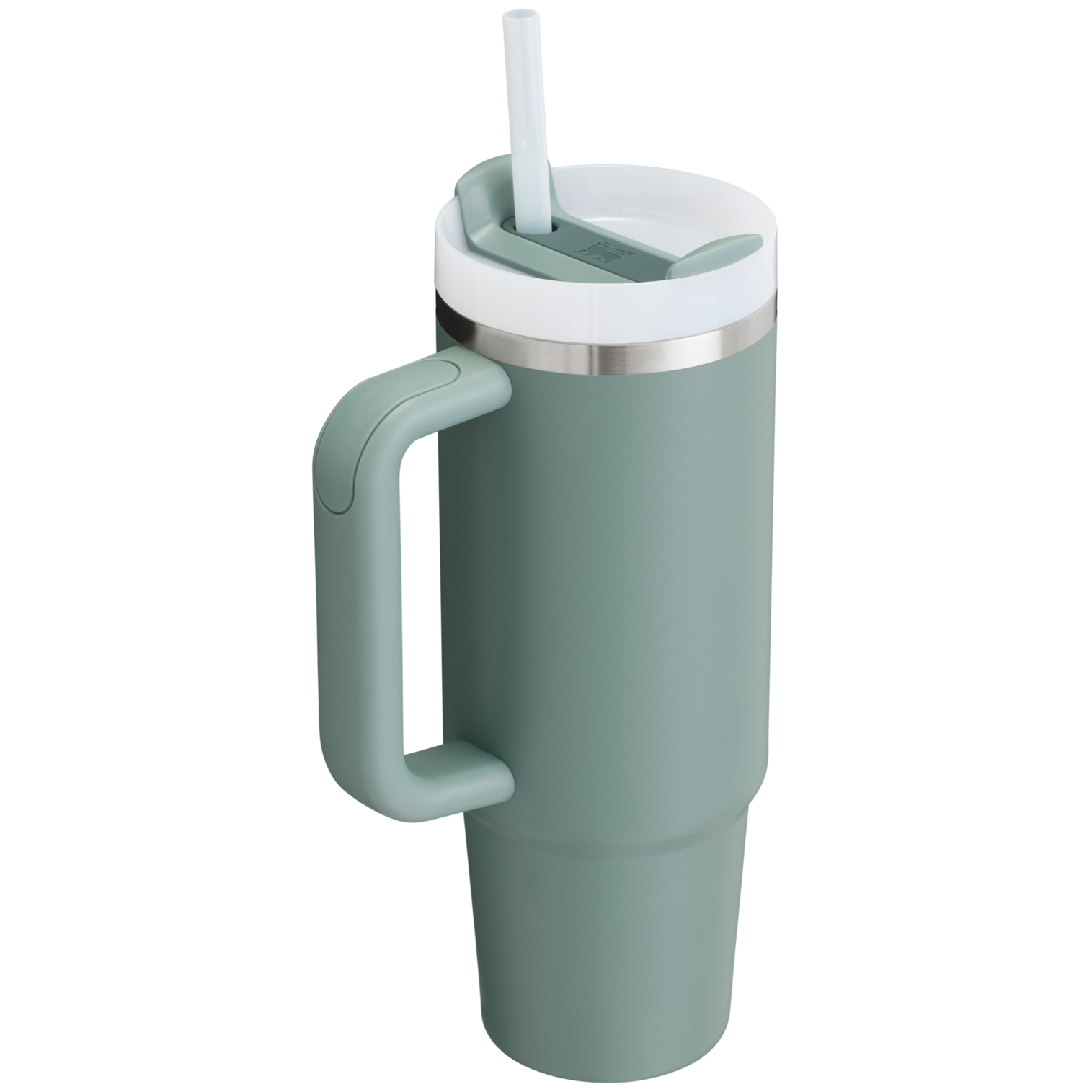 Splash-Resistant FlowState The Quencher H2.0 Flowstate Tumbler D051L - Double-Wall Vacuum Insulated Travel Tumbler with Straw Detail