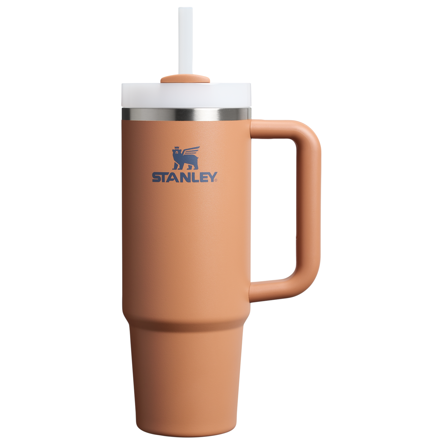 Splash-Resistant FlowState The Quencher H2.0 Flowstate Tumbler D051L - Double-Wall Vacuum Insulated Travel Tumbler with Straw - Toast