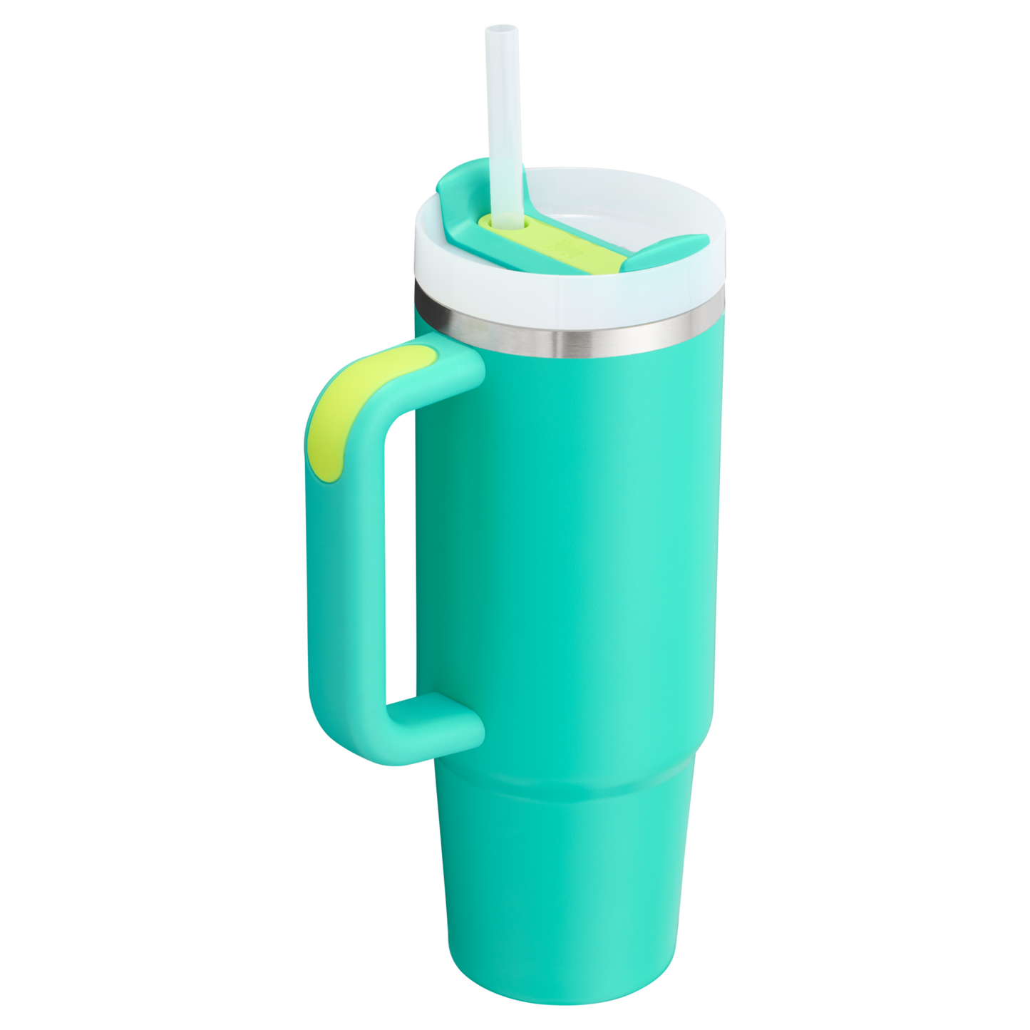 Splash-Resistant FlowState The Quencher H2.0 Flowstate Tumbler D051L - Double-Wall Vacuum Insulated Travel Tumbler with Straw Detail