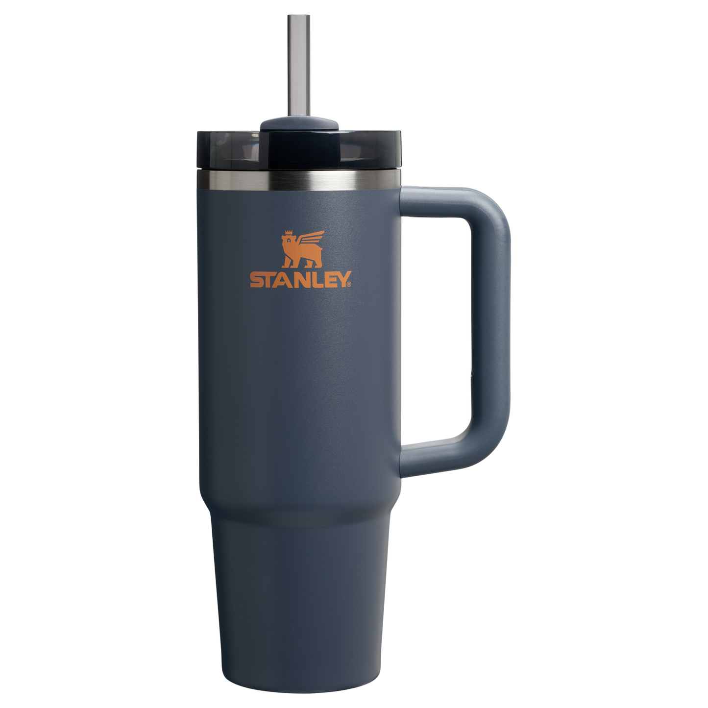 Splash-Resistant FlowState The Quencher H2.0 Flowstate Tumbler | Stanley Create D331C - Double-Wall Vacuum Insulated Travel Tumbler with Straw - Twilight