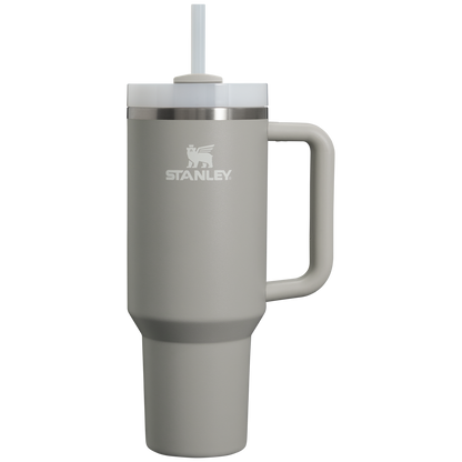 Large Capacity The Quencher H2.0 Flowstate Tumbler D050X - Double-Wall Vacuum Insulated Travel Tumbler with Straw - Ash