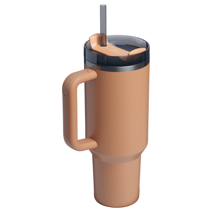 Double-Wall Vacuum The Quencher H2.0 Flowstate Tumbler  | Stanley Create D332L - Double-Wall Vacuum Insulated Travel Tumbler with Straw Detail