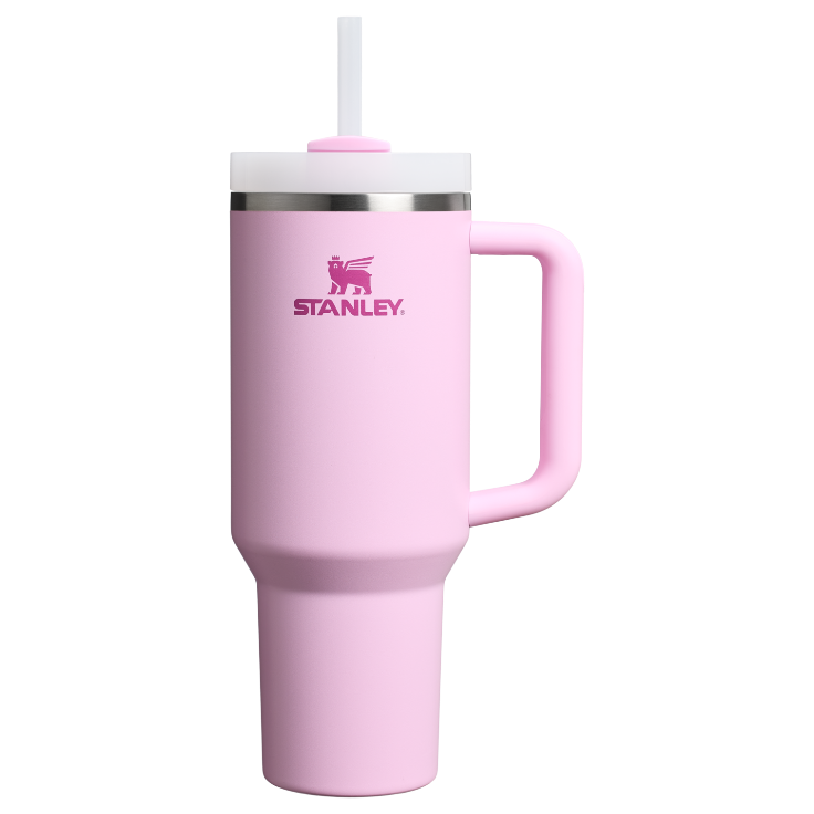 Large Capacity The Quencher H2.0 Flowstate Tumbler D050X - Double-Wall Vacuum Insulated Travel Tumbler with Straw - Cherry Blossom