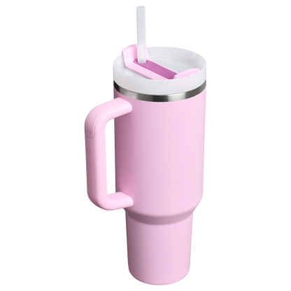 Double-Wall Vacuum The Quencher H2.0 Flowstate Tumbler  | Stanley Create D332L - Double-Wall Vacuum Insulated Travel Tumbler with Straw Detail