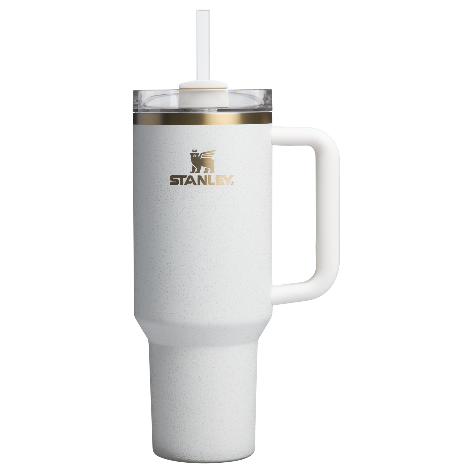 Large Capacity The Quencher H2.0 Flowstate Tumbler D050X - Double-Wall Vacuum Insulated Travel Tumbler with Straw - Cream Moon