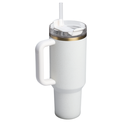 Splash-Resistant FlowState The Quencher H2.0 Flowstate Tumbler D051L - Double-Wall Vacuum Insulated Travel Tumbler with Straw Detail