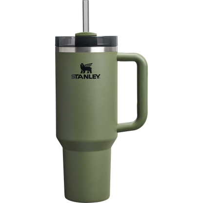 Double-Wall Vacuum The Quencher H2.0 Flowstate Tumbler  | Stanley Create D332L - Double-Wall Vacuum Insulated Travel Tumbler with Straw - Dried Pine
