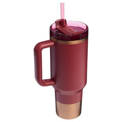 Double-Wall Vacuum The Quencher H2.0 Flowstate Tumbler  | Stanley Create D332L - Double-Wall Vacuum Insulated Travel Tumbler with Straw Detail