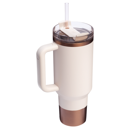 Double-Wall Vacuum The Quencher H2.0 Flowstate Tumbler  | Stanley Create D332L - Double-Wall Vacuum Insulated Travel Tumbler with Straw Detail