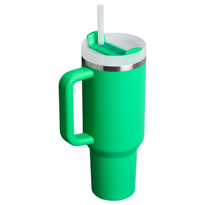 Double-Wall Vacuum The Quencher H2.0 Flowstate Tumbler  | Stanley Create D332L - Double-Wall Vacuum Insulated Travel Tumbler with Straw Detail
