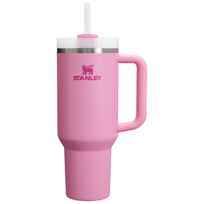 Double-Wall Vacuum The Quencher H2.0 Flowstate Tumbler  | Stanley Create D332L - Double-Wall Vacuum Insulated Travel Tumbler with Straw - Peony