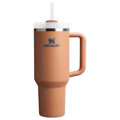 Large Capacity The Quencher H2.0 Flowstate Tumbler D050X - Double-Wall Vacuum Insulated Travel Tumbler with Straw - Toast