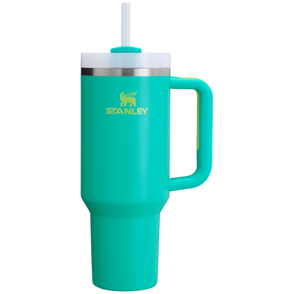 Double-Wall Vacuum The Quencher H2.0 Flowstate Tumbler  | Stanley Create D332L - Double-Wall Vacuum Insulated Travel Tumbler with Straw Detail